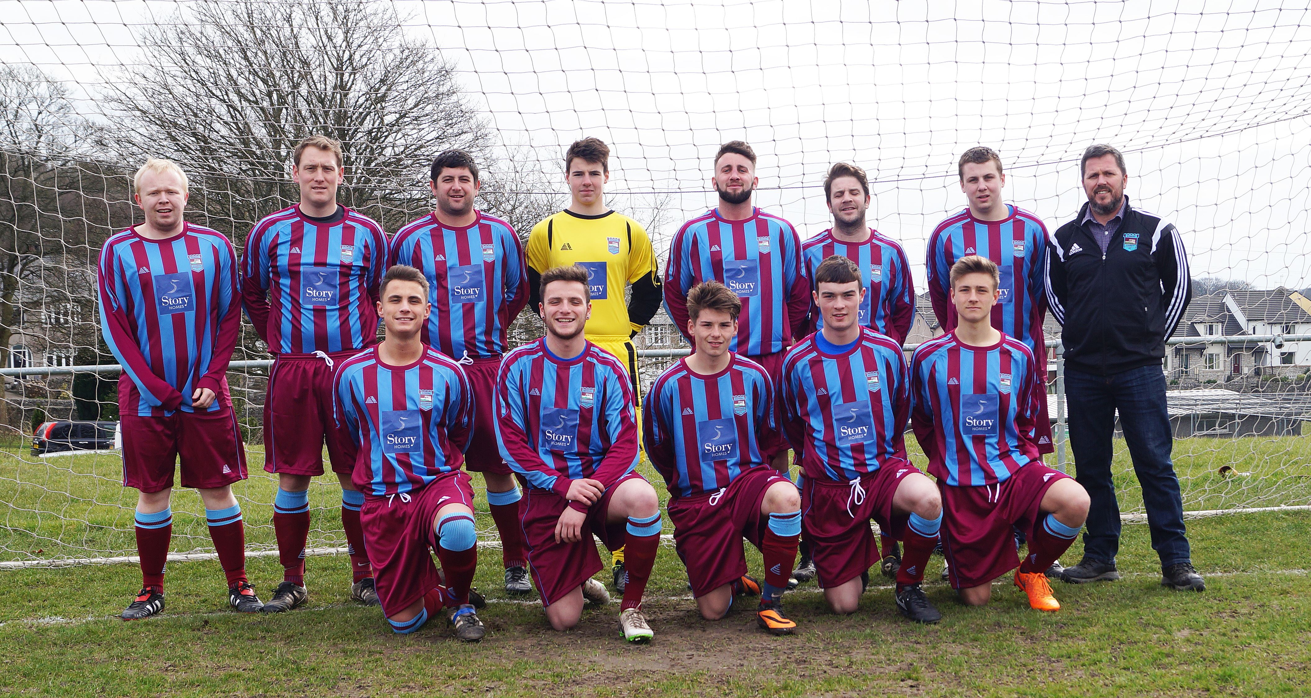 Kendal County Football Club gets new season kit from Story Homes