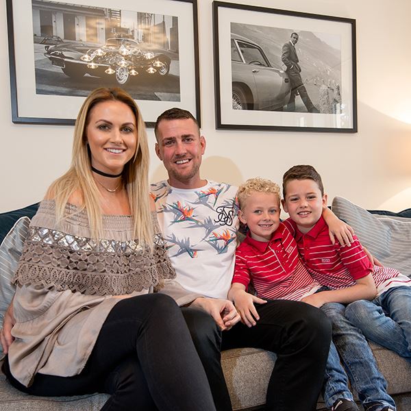 Builder puts a roof over his family’s head