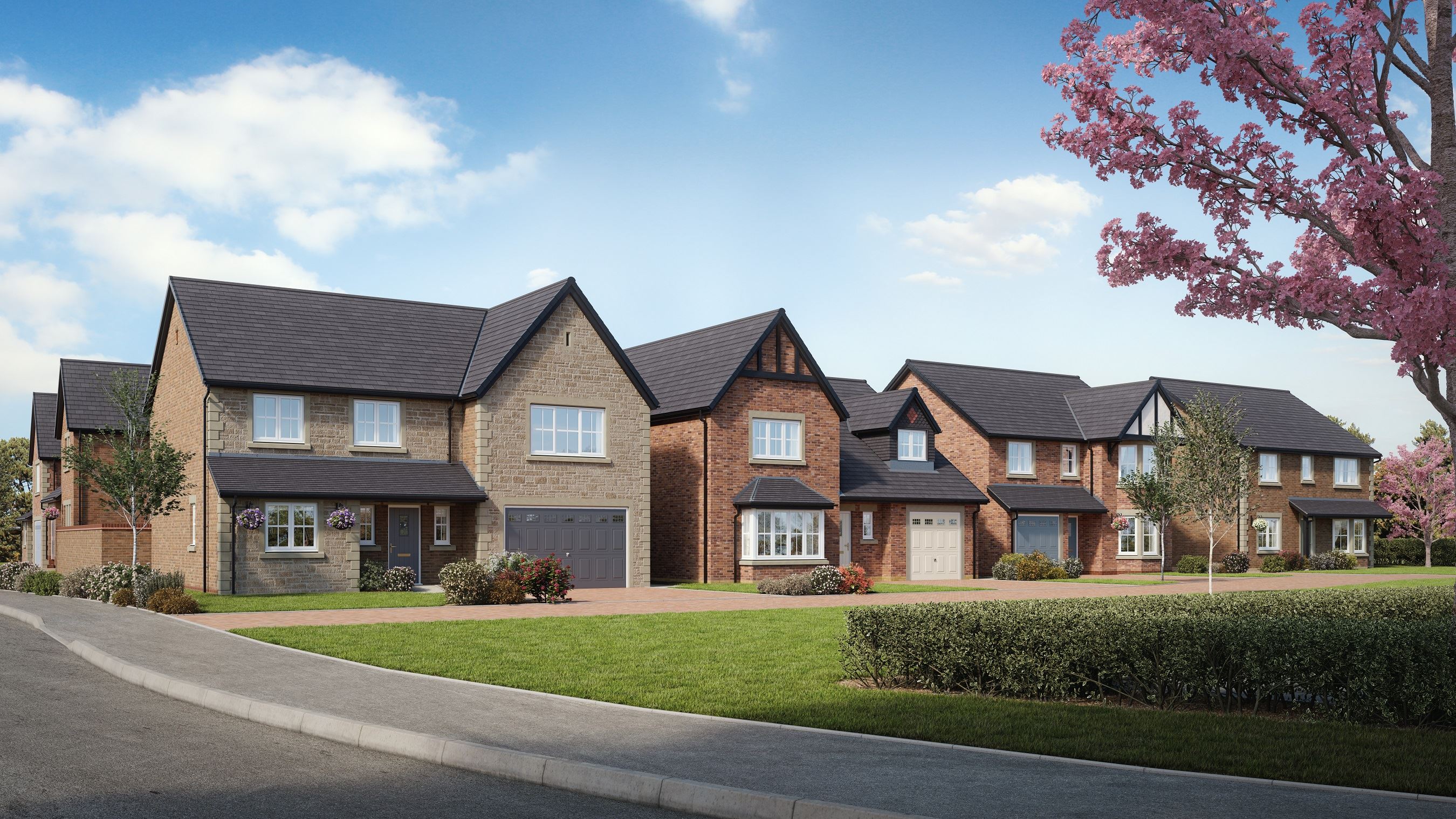 Street scenes released for Willows Edge in Wrea Green, Lancashire