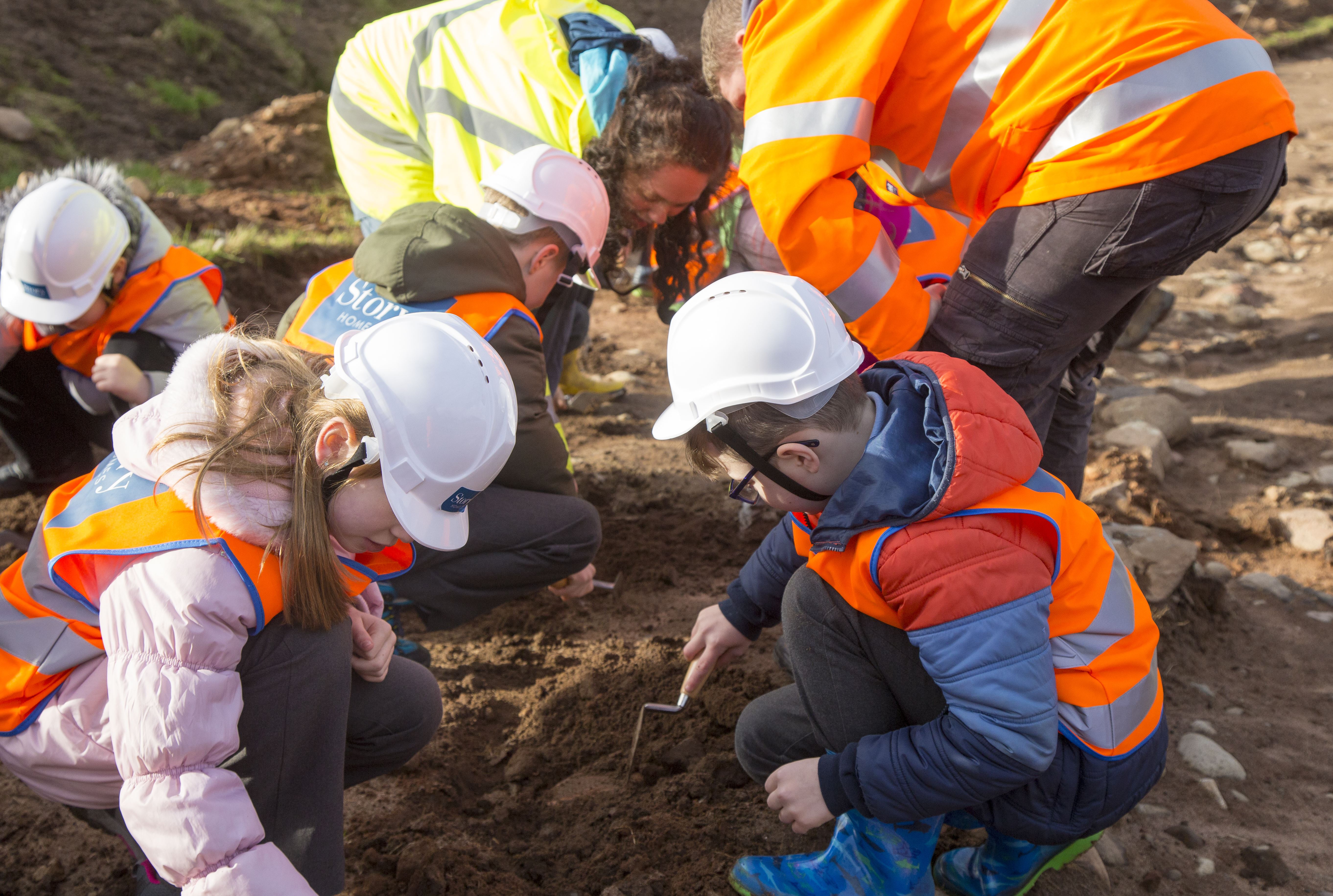 Local school pupils get hands on with history