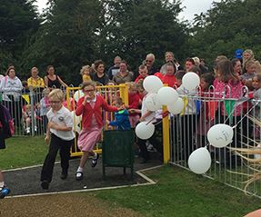 Dearham play park officially opened by Paralympian Simon Lawson