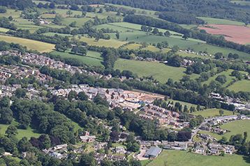 Bird’s eye view of Orchard Place in Appleby