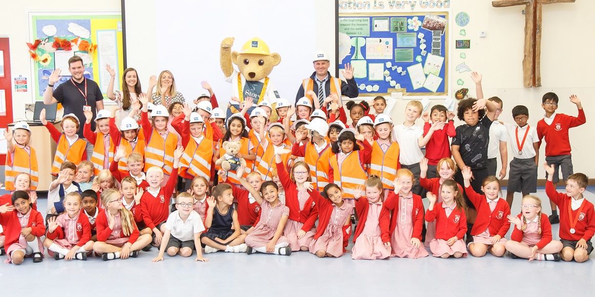 Safety superhero joins schoolchildren at Broughton CE primary for a very special visit