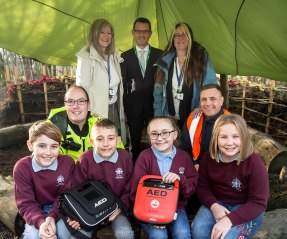 Support from Story Homes allows school to secure defibrillator and restore community garden