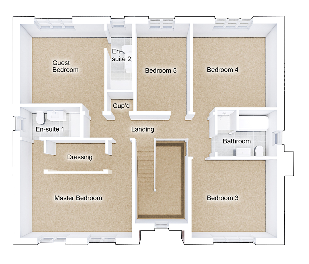 5 Bed New Build Houses for Sale Blackwell, Darlington The Willows