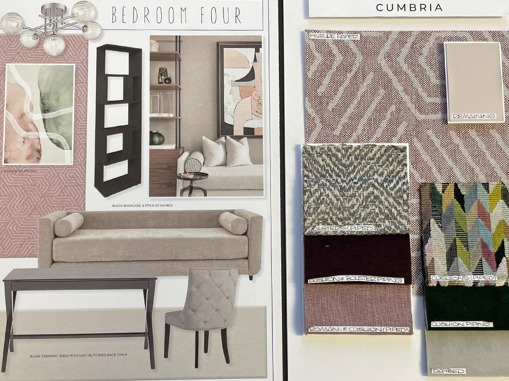 Moodboard for Bedroom Four in The Sanderson