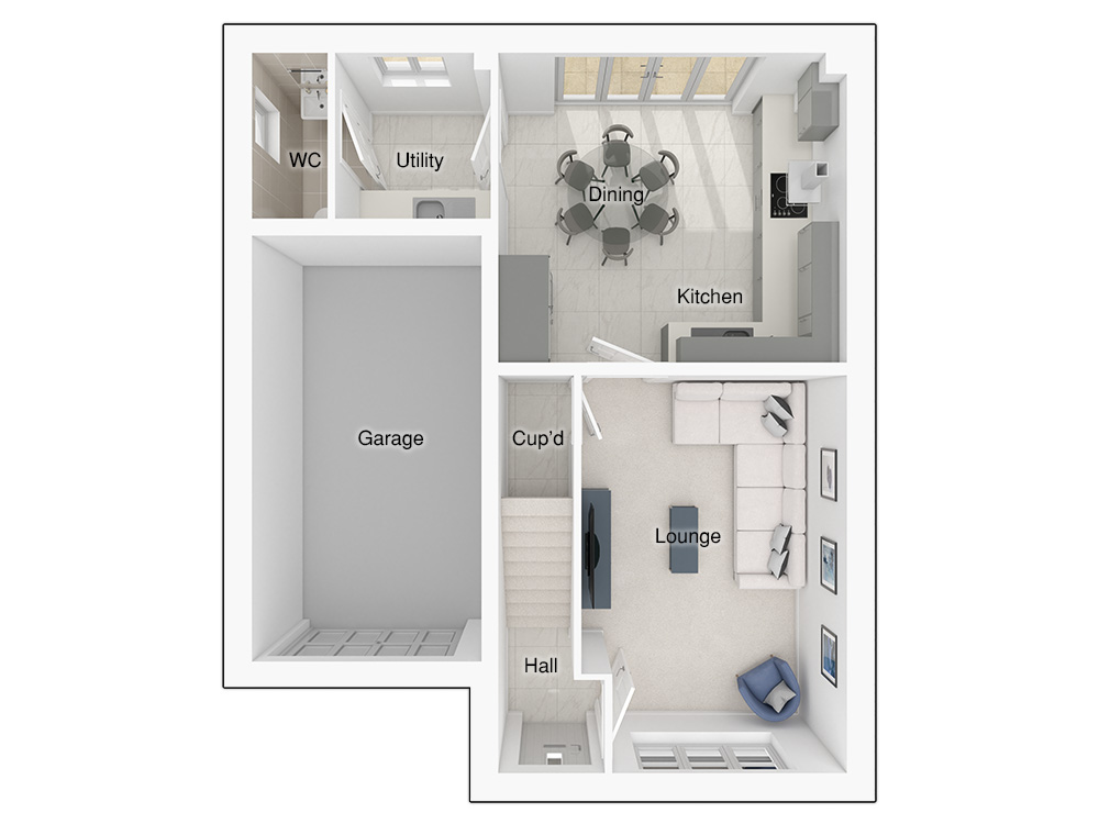 Butler floorplan