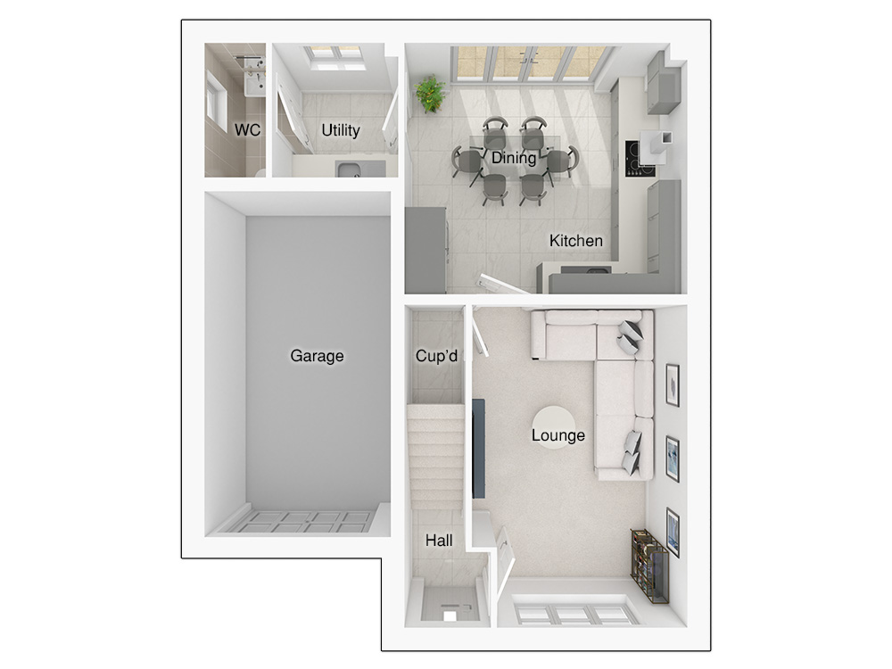 Butler floorplan