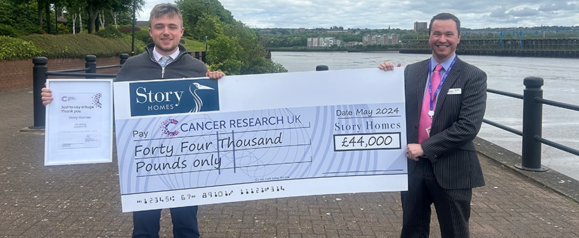 Story Homes raises £44,000 for Cancer Research UK
