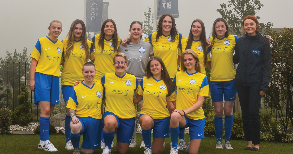 Story Homes sponsors Senior Lionesses’ football team in Whitley Bay