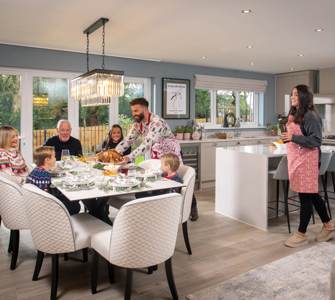 Spacious, open plan kitchens